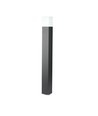 V-Tac quadratische Gartenlampe - Schwarz, 80 cm, IP54, GU10 Fassung, ohne Leuchtmittel, 230V