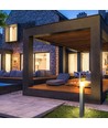 V-Tac quadratische Gartenlampe - Schwarz, 80 cm, IP54, GU10 Fassung, ohne Leuchtmittel, 230V