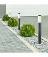 V-Tac schwarze Gartenlampe - 80 cm, IP44 für den Außenbereich, PIR-Sensor, E27 Fassung, ohne Leuchtmittel