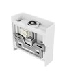 2W Luna weiße Up/Down Wandleuchte - IP54 Außenbereich, CCT, 3 Lichtfarben, inkl. Leuchtmittel