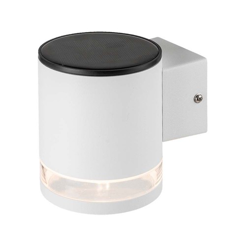 0,55W Solar-Wandleuchte LED - IP54, Weiß