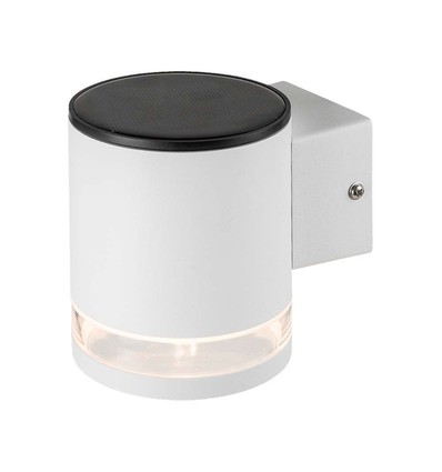 0,55W Solar-Wandleuchte LED - IP54, Weiß