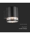 1W Solar-Wandleuchte LED - IP54, Schwarz, mit Sensor
