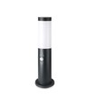 V-Tac schwarze Gartenlampe - 45 cm, IP44 für den Außenbereich, PIR-Sensor, E27 Fassung, ohne Leuchtmittel