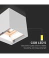 3W Solar-Wandleuchte LED - IP65, Weiß, Sensor