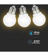 V-Tac Solarbetriebene Lichterkette mit 10 Stück 1W Lampen - 2 Meter, IP44, inkl. Lichtquelle