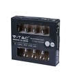 V-Tac Solarbetriebene Lichterkette mit 10 Stück 1W Lampen - 2 Meter, IP44, inkl. Lichtquelle