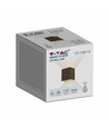 11W LED Wandleuchte - IP65 Außenbereich, quadratisch, verstellbarer Abstrahlwinkel, inkl. Leuchtmittel, Corten