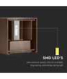 11W LED Wandleuchte - IP65 Außenbereich, quadratisch, verstellbarer Abstrahlwinkel, inkl. Leuchtmittel, Corten