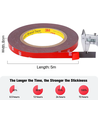3M doppelseitiges Klebeband 8mm - für LED-Strips, 5 Meter Rolle