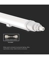 150cm 48W wasserdichte komplette LED-Wannenleuchte, durchverdrahtet - IP65