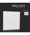 60x60 hintergrundbeleuchtetes LED-Panel, 25W - 180lm/w, weißer Rahmen