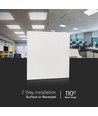 60x60 hintergrundbeleuchtetes LED-Panel, 25W - 180lm/w, weißer Rahmen