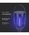 V-Tac Solar-Insektenlampe - Schwarz, 3-in-1, IP24