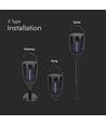 V-Tac Solar-Insektenlampe - Schwarz, 3-in-1, IP24