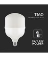 E27 60W LED-Lampe - T160, mit E40-Fassungsadapter
