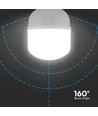 E27 60W LED-Lampe - T160, mit E40-Fassungsadapter