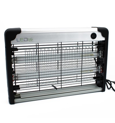 LEDlife Insektenlampe - 2x10W, Innen/Überdacht, UV-Licht, ca. 80m2 Reichweite