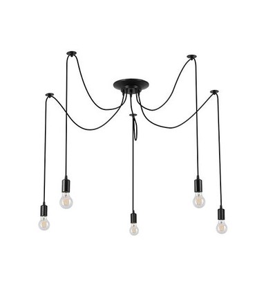 E27 Spider Deckenleuchte - 150cm, 1,5m Kabel