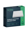 18W LED Deckenleuchte - 21,4 x 21,4 cm, Höhe: 3,1 cm, weißer Rand
