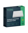 6W LED Deckenleuchte - 12,08 x 12,08 cm, Höhe: 3,07 cm, weißer Rand