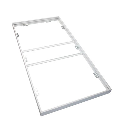 V-Tac Rahmen für 120x60 LED-Panel - Einfach mit Schrauben montierbar, weißer Rand