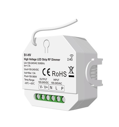 LEDlife rWave 230V LED-Strip-Dimmer - RF, Push-Dim, 360W