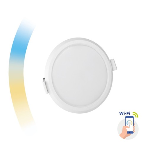 Outlet: 22W Smart Home LED Einbaupanel - Tuya/Smart Life, Google Home und App, Lochausschnitt: Ø20,5 cm, Maße: Ø21,5 cm