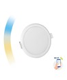 Outlet: 22W Smart Home LED Einbaupanel - Tuya/Smart Life, Google Home und App, Lochausschnitt: Ø20,5 cm, Maße: Ø21,5 cm