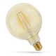 E27 5W LED Globe-Lampe - Kohlefaden-Optik, 12,5 cm, bernsteinfarbenes Glas, extra warm