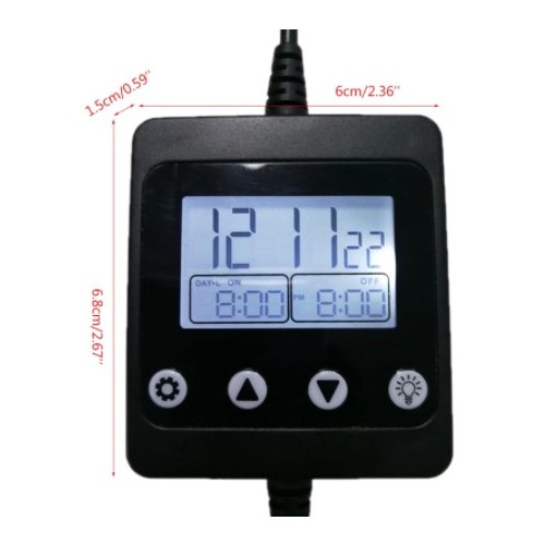 LED-Timer mit DC-Stecker - Für einfarbige LED, 12/24V, max. 150W