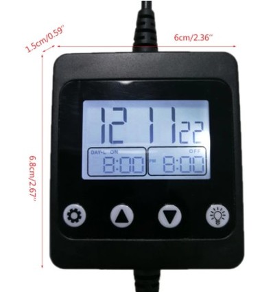 LED-Timer mit DC-Stecker - Für einfarbige LED, 12/24V, max. 150W
