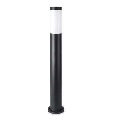 V-Tac schwarze Gartenlampe - 80 cm, IP44 für den Außenbereich, E27 Fassung, ohne Leuchtmittel