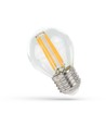 E27 4W LED Tropfenlampe - G45, Filament, Klarglas