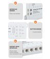 11W pro Stufe Treppen-LED-COB-Streifen-Set - 24V DC, IP20, Bis zu 20 Stufen, mit Sensor + Ein/Aus-Schalter