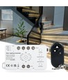 Treppen LED COB Streifen-Set, 11W pro Stufe - 24V DC, IP20, Bis zu 16 Stufen, mit Sensor + Fernbedienung