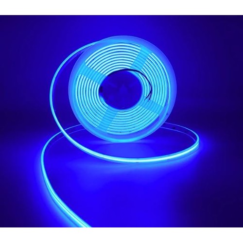 5m 10W/m Blauer COB-LED-Streifen - 24V DC, IP67, 320 LEDs pro Meter, COB LED