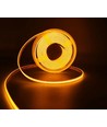 5m 10W/m Bernsteinfarben COB-LED-Streifen - 24V DC, IP67, 320 LEDs pro Meter, COB LED