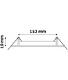 LED Einbaupanel Ø17 cm, 12W - Ausschnitt: Ø15,2 cm