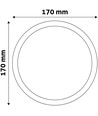 LED Einbaupanel Ø17 cm, 12W - Ausschnitt: Ø15,2 cm