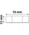 Ø22 cm LED Einbaupanel, 18W - Ausschnitt: Ø20,2 cm
