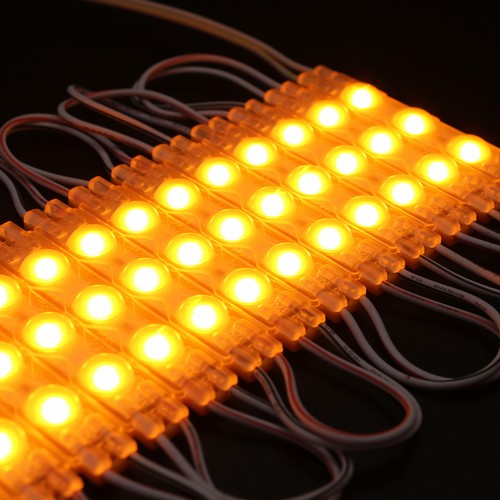 1,1W LED-Modul - 12V DC, IP66, wasserdicht gelb, perfekt für Schilder und Sonderlösungen