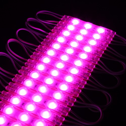 1,1W pro Stk. Wasserdichtes pinkes LED-Modul - 12V DC, IP66, perfekt für Schilder und Sonderlösungen