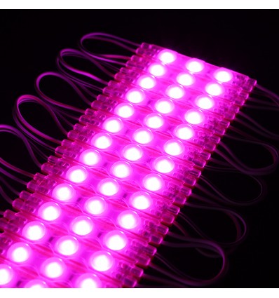 1,1W pro Stk. Wasserdichtes pinkes LED-Modul - 12V DC, IP66, perfekt für Schilder und Sonderlösungen