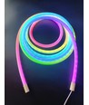 5m RGBIC Neon Flex Schlauch - USB, geflochtenes Seil, Bluetooth App, Fernbedienung, Komplettset