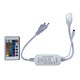 230V RGB CLIP-ON Controller - Inkl. Endkappe, für 230V, Speicherfunktion, Infrarot-Fernbedienung, 50 m