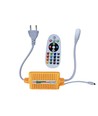 230V RGB CLIP-ON Controller - Inkl. Endkappe, für 230V, Speicherfunktion, Infrarot-Fernbedienung, 100 m