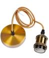 Lampensockel & Rosette, Designer - Antik Bronze, 150 cm Kabel, E27