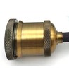 Lampensockel & Rosette, Designer - Antik Bronze, 150 cm Kabel, E27
