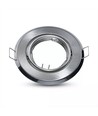2er-Set MR16 oder GU10 Downlight-Kit - Ohne Leuchtmittel, gebürsteter Stahl, Lochausschnitt: Ø7 cm, Maße: Ø9,3 cm